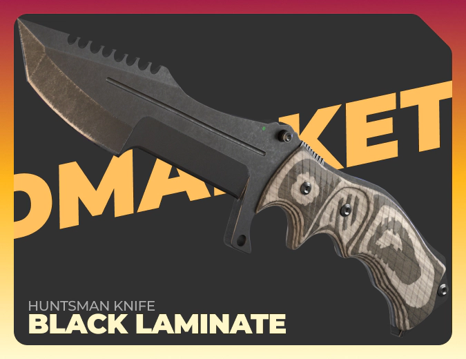 Huntsman Knife Black Laminate