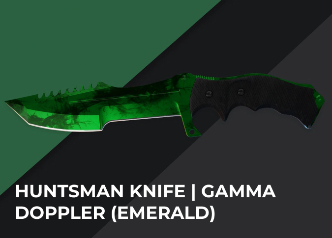 Huntsman Knife Gamma Doppler (Emerald)