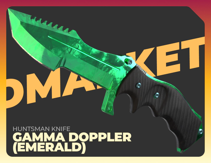 Huntsman Knife Gamma Doppler (Emerald)