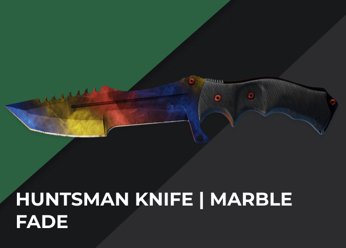 Huntsman Knife Marble Fade