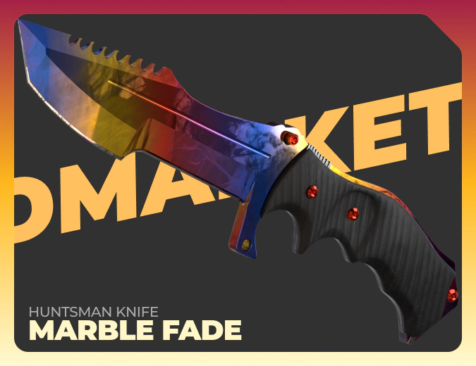 Huntsman Knife Marble Fade