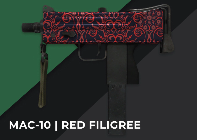 MAC-10 Red Filigree