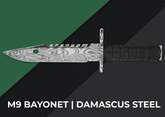 M9 Bayonet Damascus Steel
