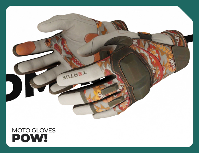Moto Gloves POW!