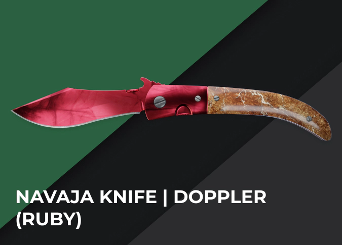 Navaja Knife Doppler (Ruby)
