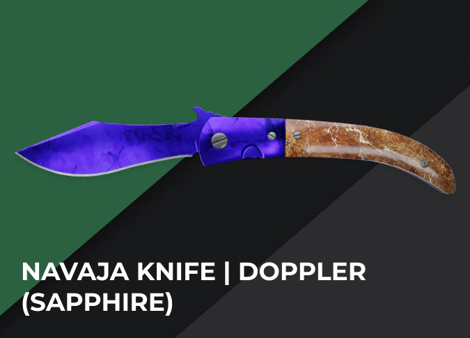 Navaja Knife Doppler (Sapphire)