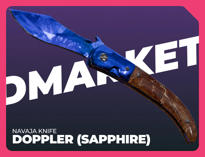 Navaja Knife Doppler (Sapphire)