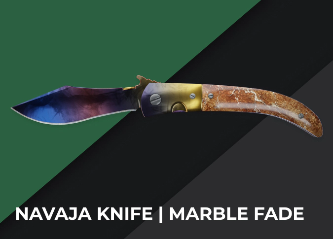 Navaja Knife Marble Fade