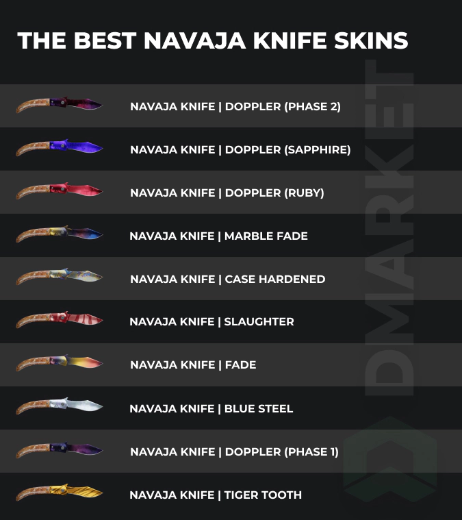 best Navaja knife skins in CS:GO