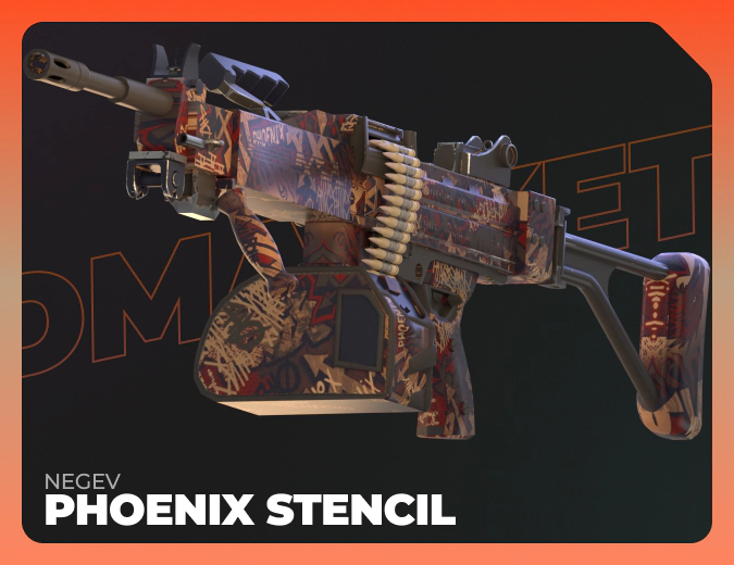 Negev Phoenix Stencil