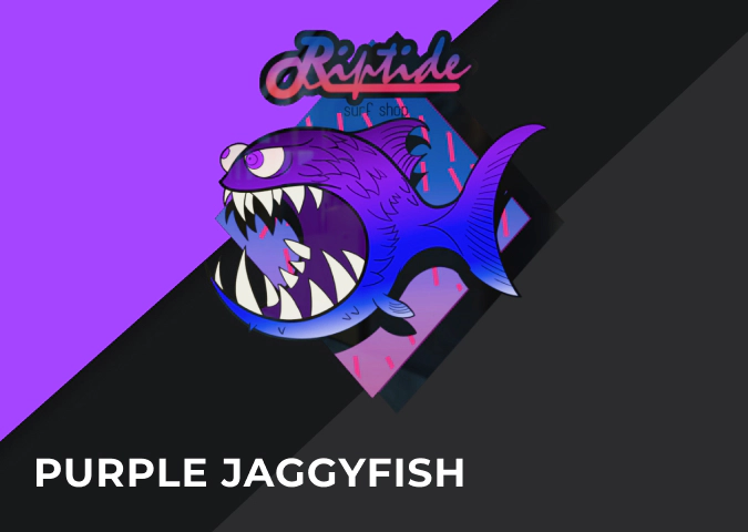 CS2 Sticker Purple Jaggyfish