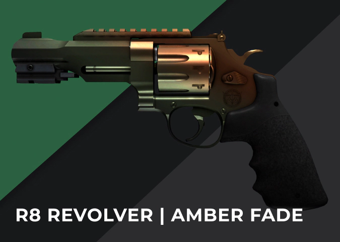 R8 Revolver Amber Fade