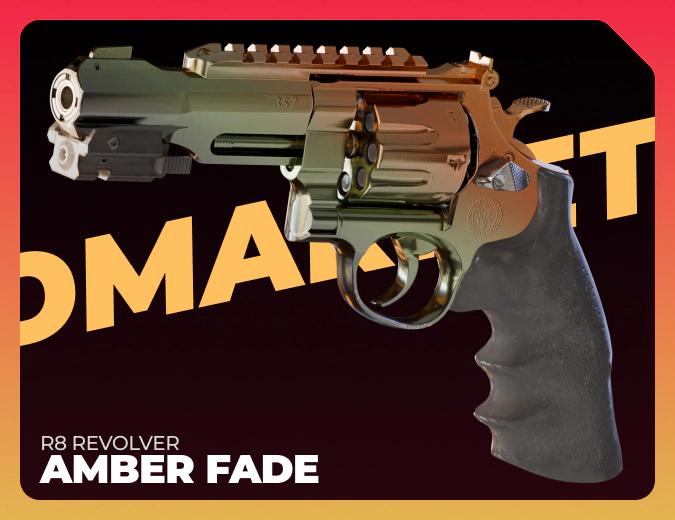 R8 Revolver Amber Fade