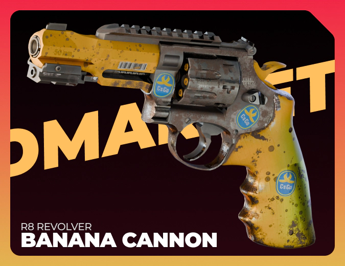 R8 Revolver Banana Cannon