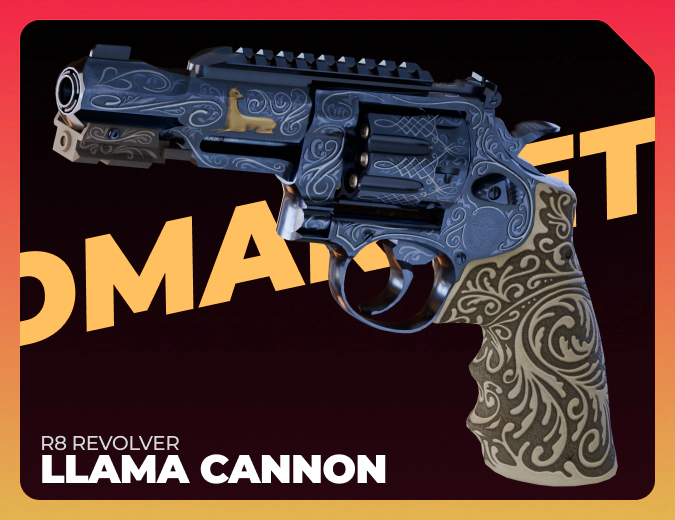 R8 Revolver Llama Cannon