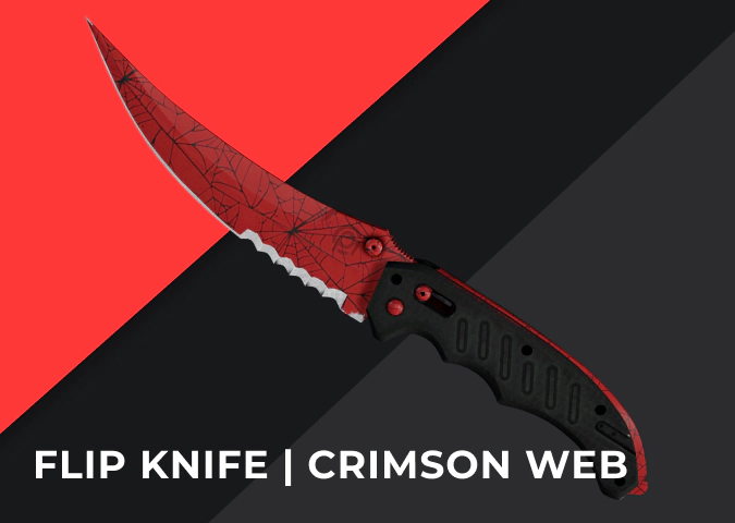 Flip Knife Crimson Web