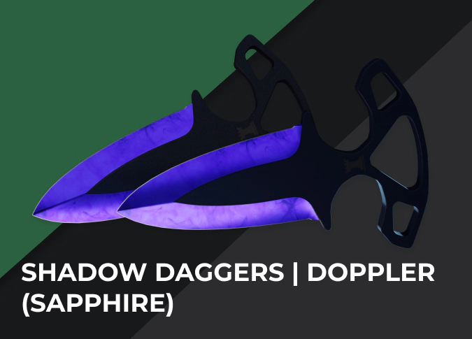 Shadow Daggers Doppler (Sapphire)