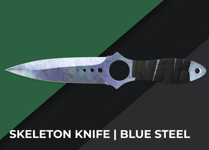 Skeleton Knife Blue Steel