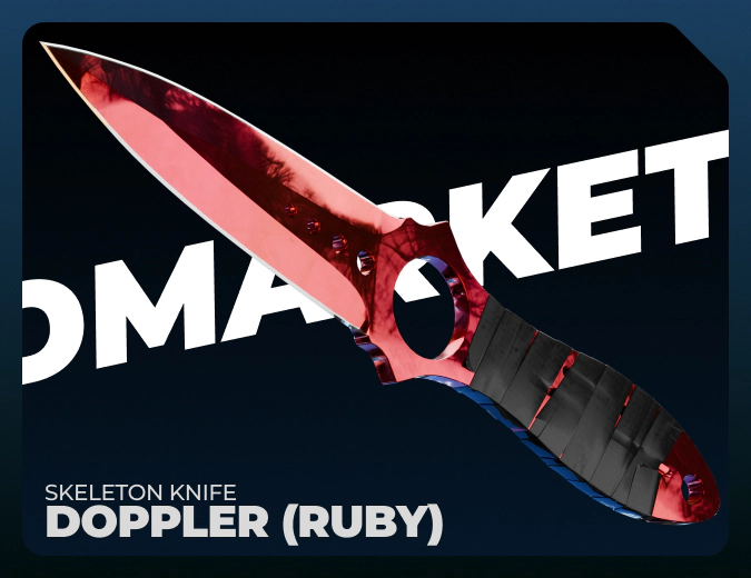 Skeleton Knife Doppler (Ruby)