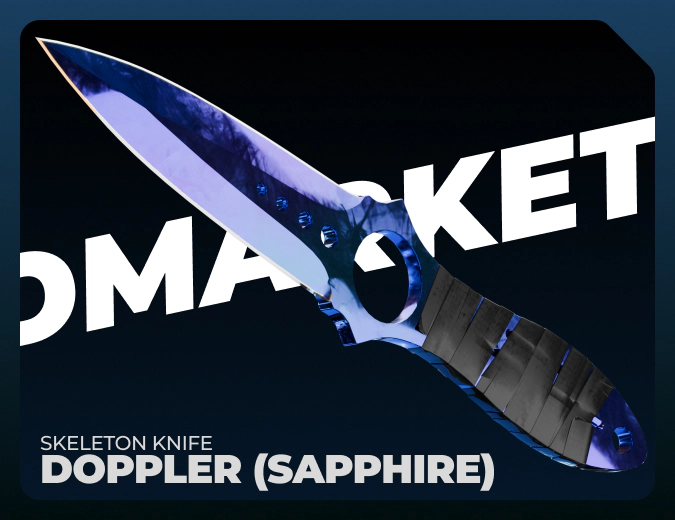Skeleton Knife Doppler (Sapphire)