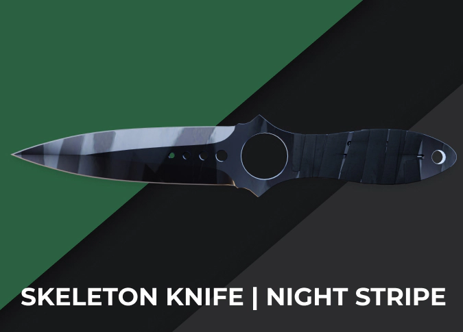 Skeleton Knife Night Stripe