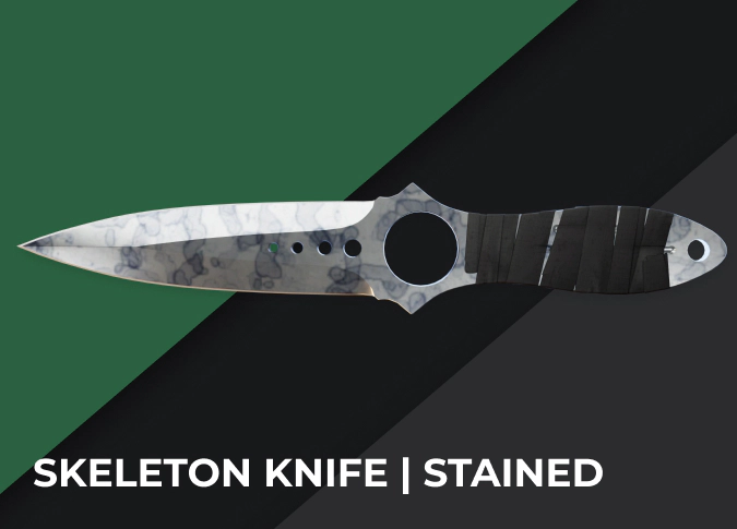 Skeleton Knife Stained