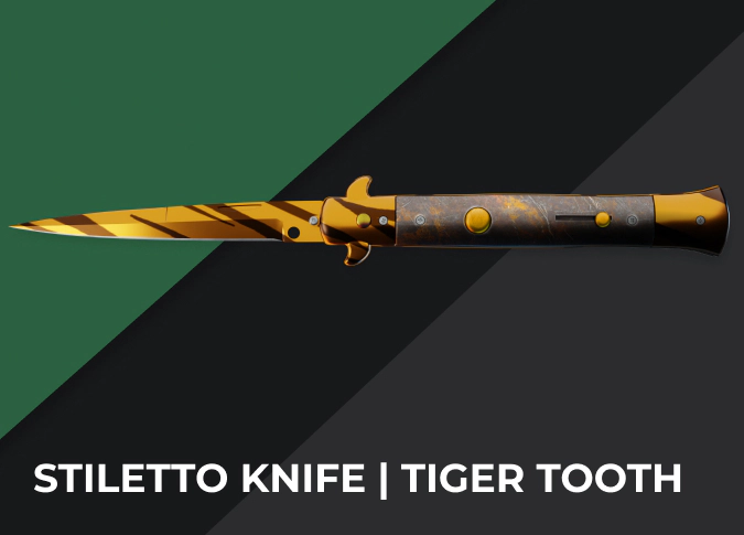 Stiletto Knife Tiger Tooth