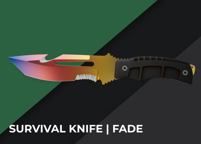 Survival Knife Fade