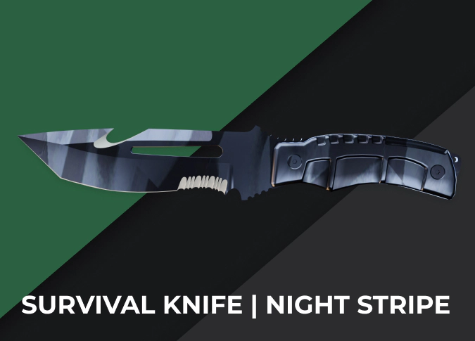Survival Knife Night Stripe