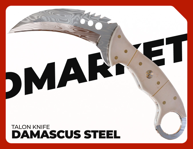 Talon Knife Damascus Steel