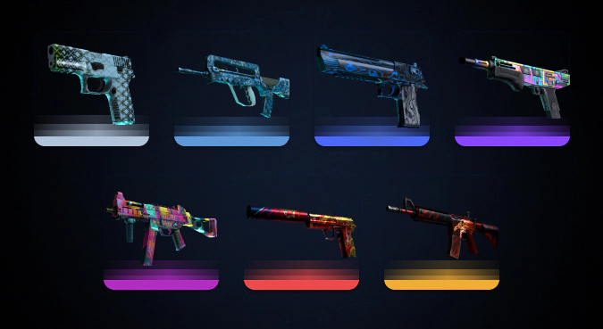 cs2 skins of different quality
