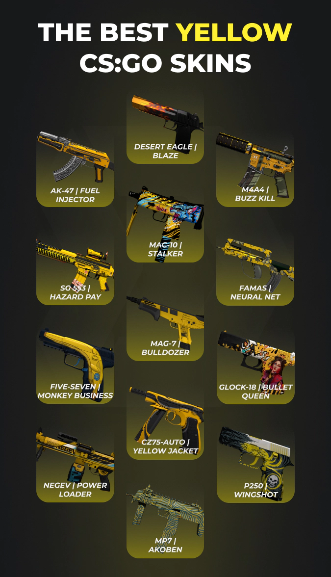 best yellow cs2 skins