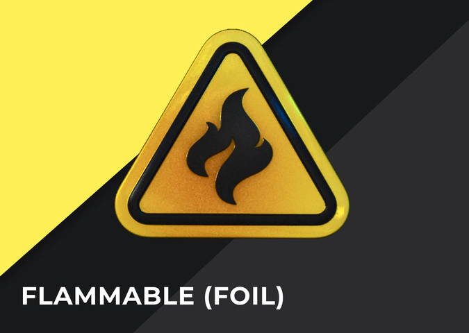 CS2 Sticker Flammable (Foil)