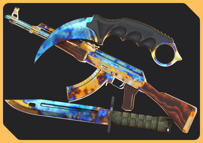 Rare patterns of Case Hardened skins