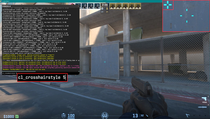 cl_crosshairstyle 5 command in cs2