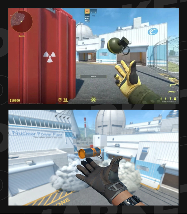 HE and Smoke grenades in CS2