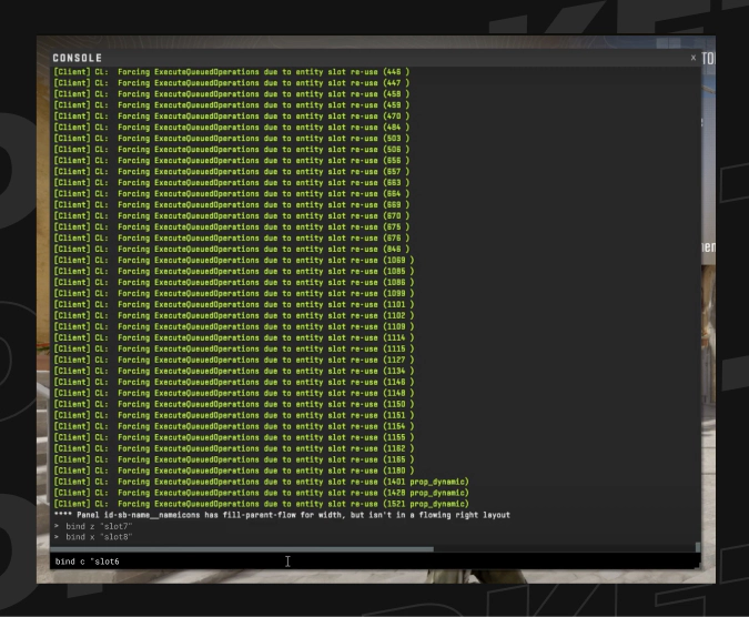 cs2 console with grenade binds