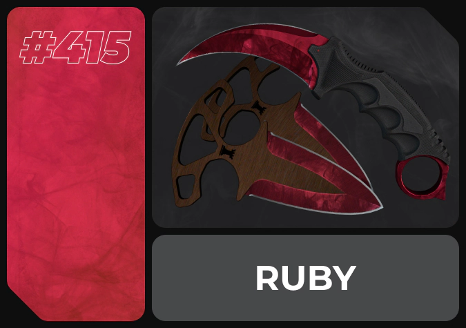 doppler ruby knives
