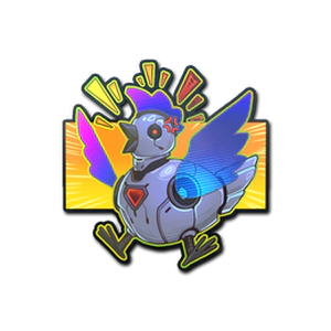 Cyber Chicken (Holo) csgo sticker