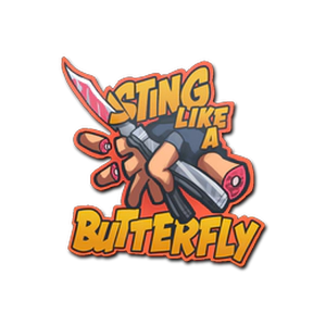 Sting Like A Butterly csgo sticker