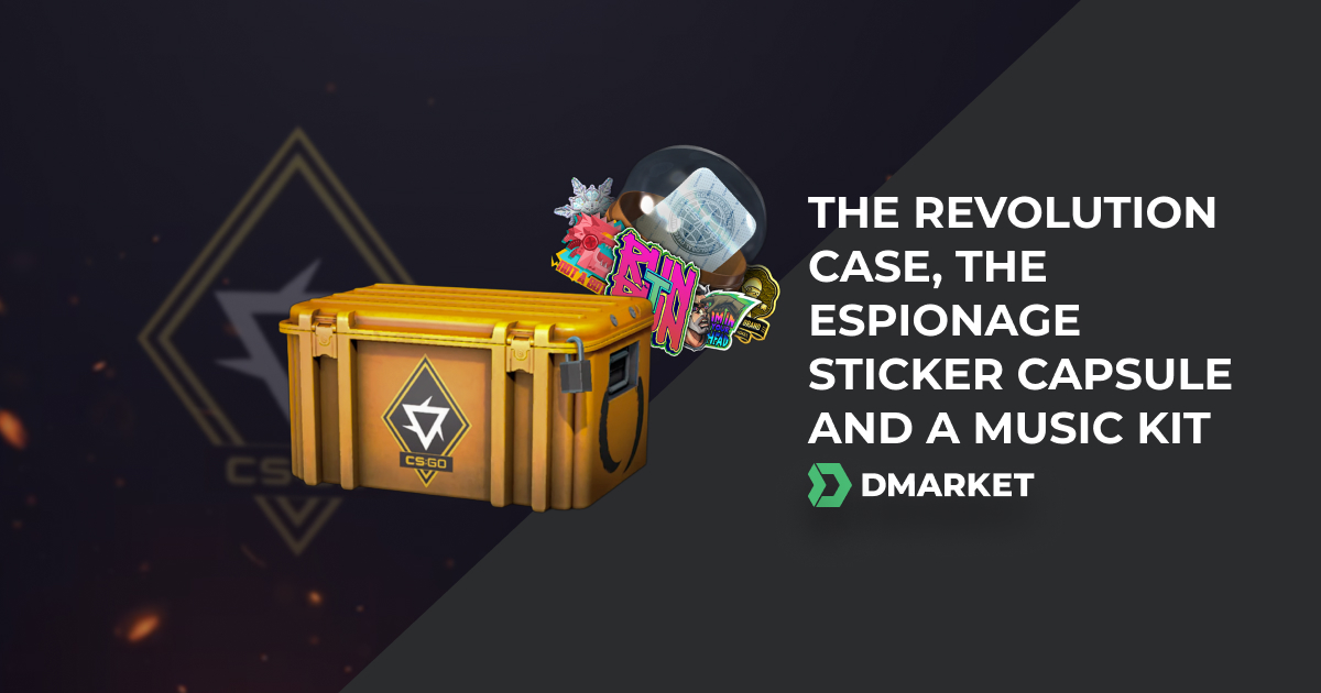 New CS:GO Update: The Revolution Case, The Espionage Capsule and a Music Kit