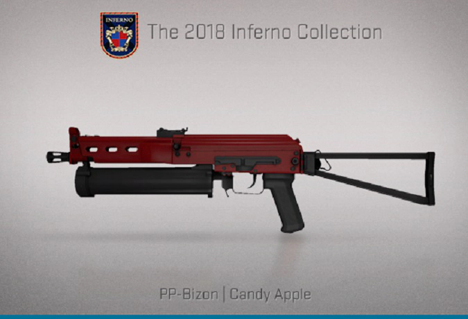 CS:GO skin PP-Bizon Candy Apple