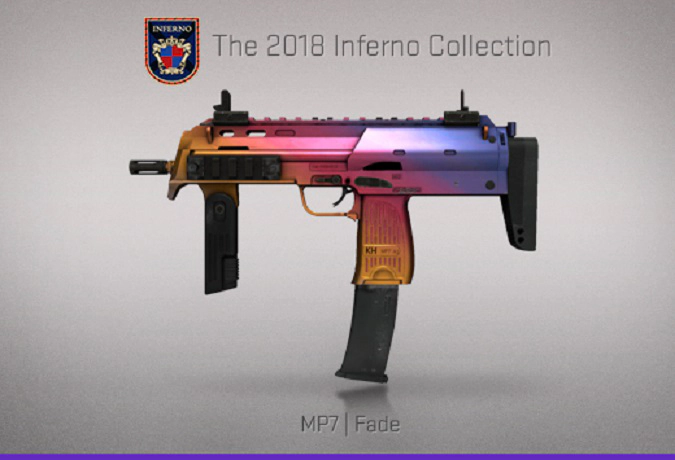 CS:GO skin MP7 Fade