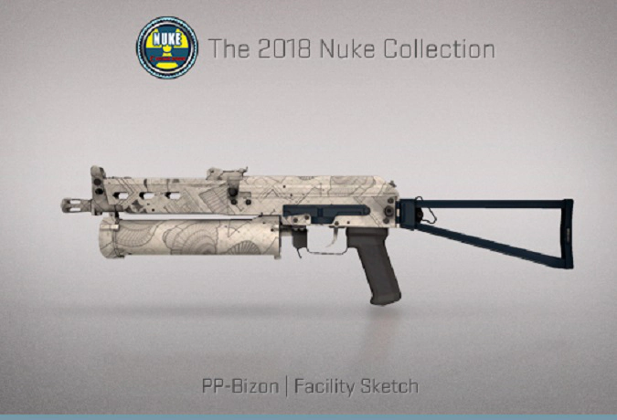 CS:GO skin PP-Bizon Facility Sketch