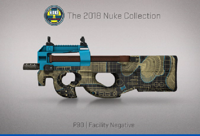 CS:GO skin P90 Facility Negative