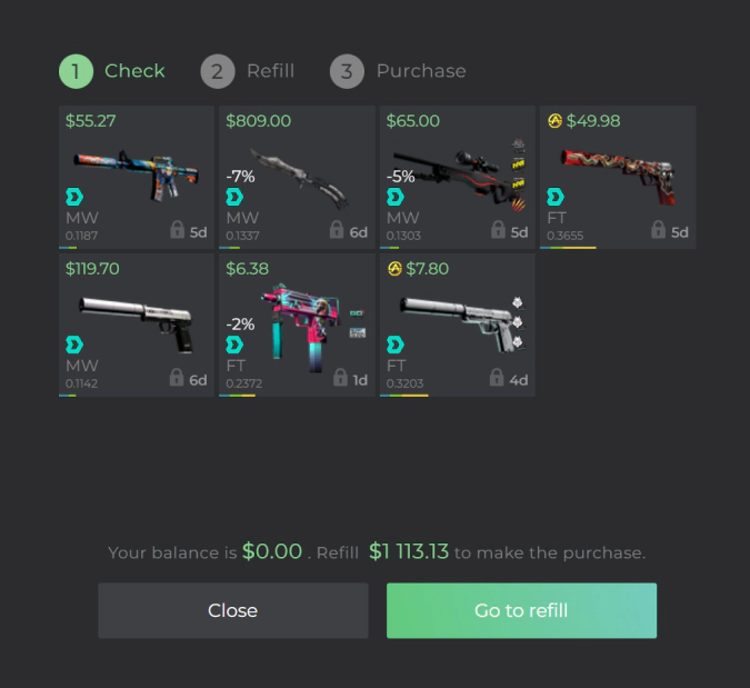 buy cs2 skins on DMarket