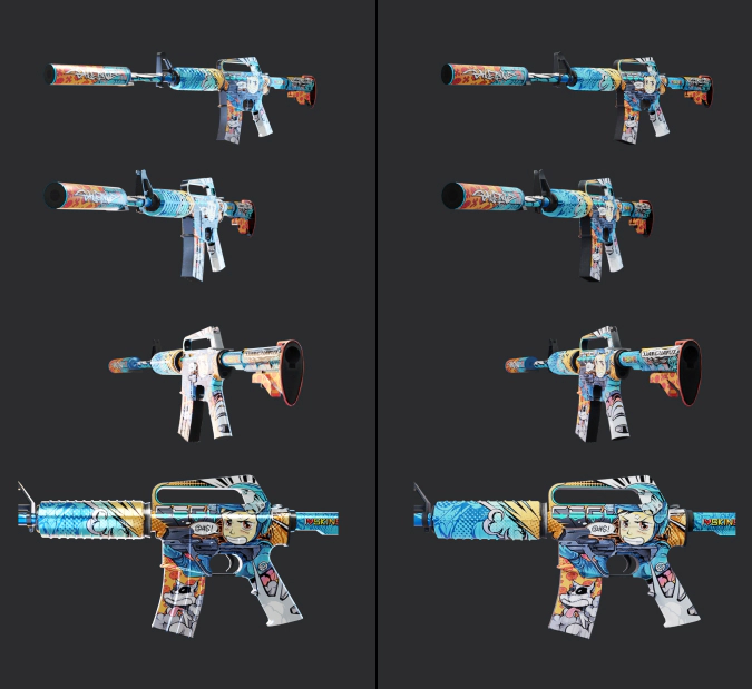 csgo skins vs cs2 skins