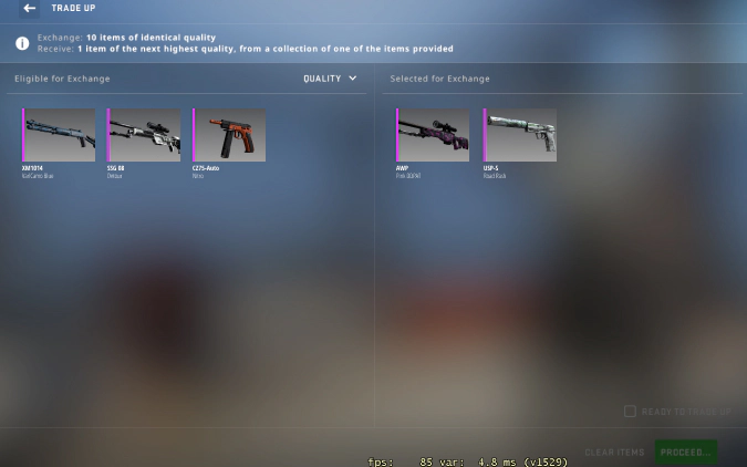 CSGO trade up