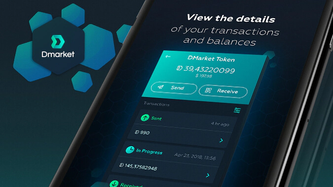 DMarket IOS wallet details of the transactions