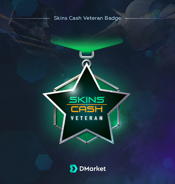 Skins Cash Veteran Badge